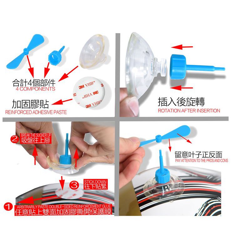 [HCM](12 màu) Chong chóng tre Doraemon gắn xe mũ bảo hiểm