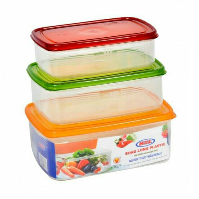 Combo 4 Bộ Hộp Thực Phẩm Song Long 2221