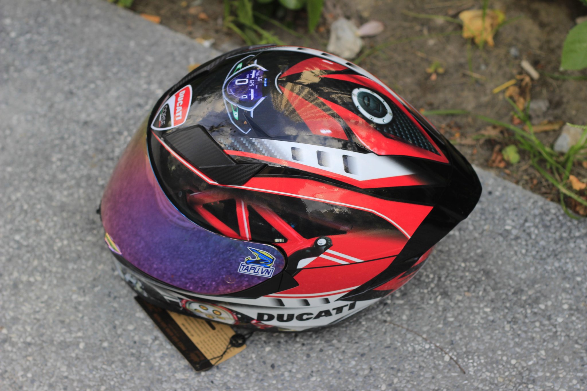 Nón Fullface ROYAL M138B 1 Kính Lên Tem DUCATI