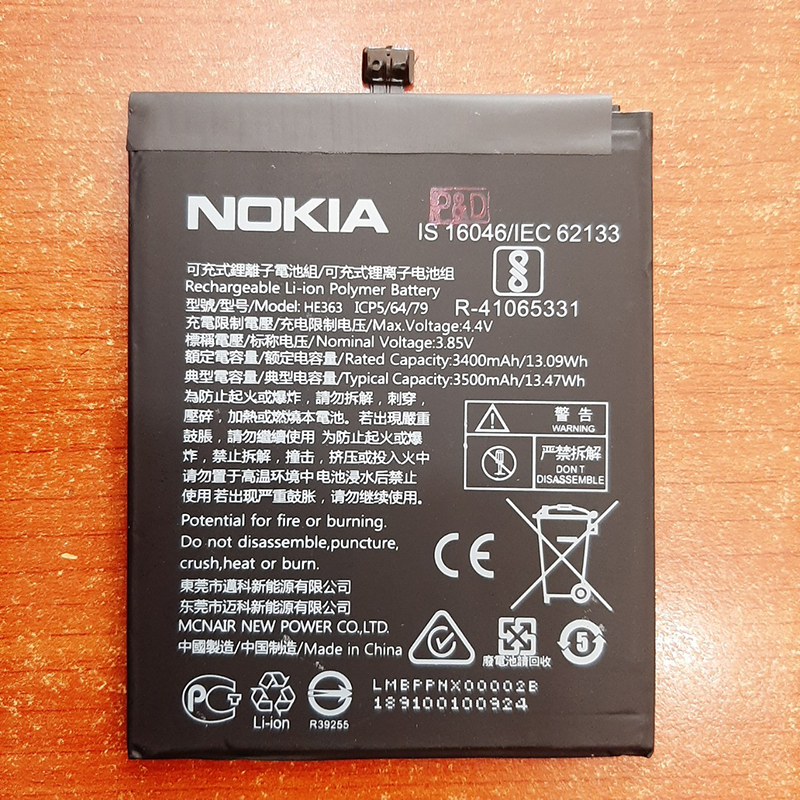 Pin điện thoại Nokia 3.1 Plus Zin