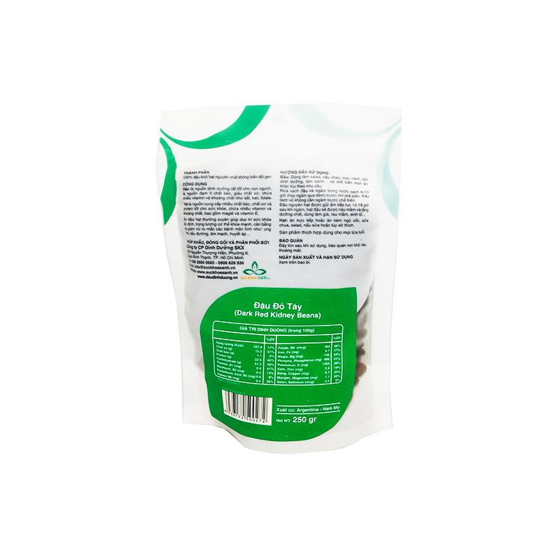 Đậu Đỏ Tây Myanmar 250g Sức Khỏe Xanh - Không biến đổi gen - Bổ sung dinh dưỡng - Thực dưỡng, ăn kiêng