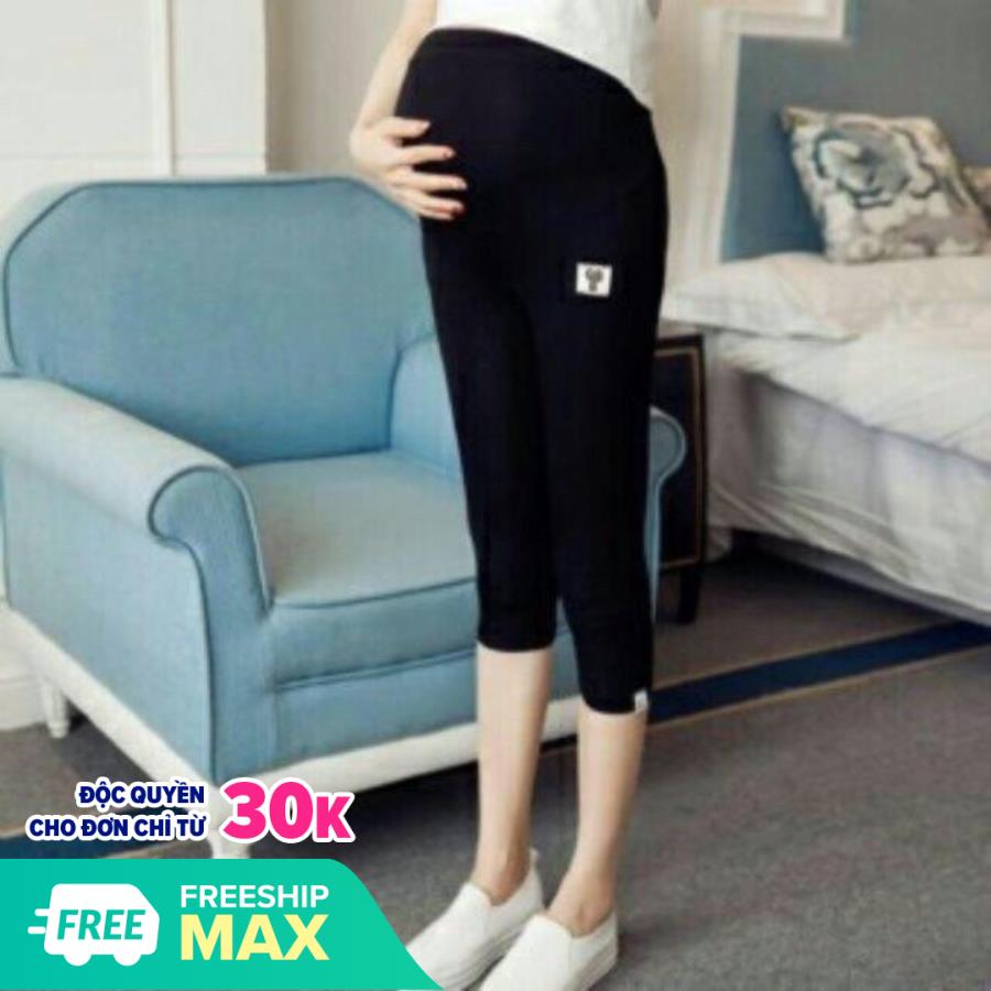 quần ngố bầu chất cottong mềm mát, có chun điều chỉnh bụng to nhỏ