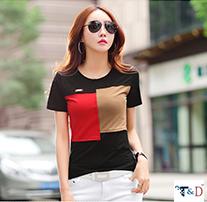 [HCM]ÁO KIỂU NỮ PHỐI GHÉP MÀU THỜI TRANG K61
