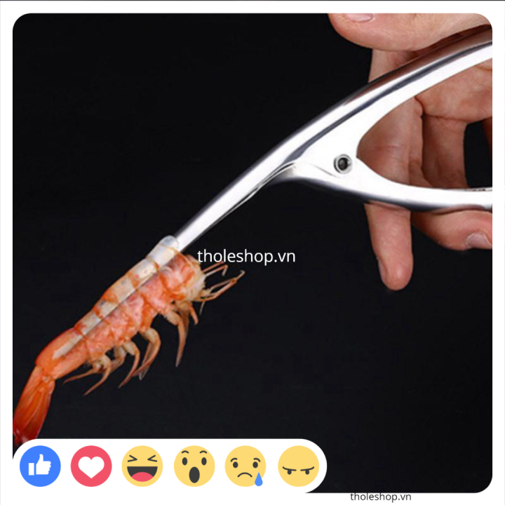 [SALE] Dụng cụ lột vỏ inox - Dụng cụ lột vỏ tôm chuyên dụng - Dụng cụ bóc vỏ tiết kiệm thời gian