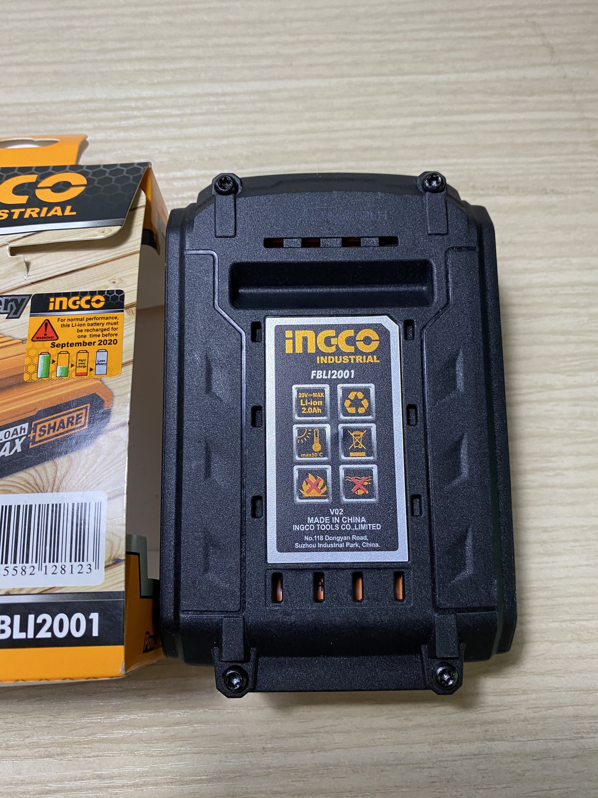 [HCM]20V/2Ah Pin LITHIUM-ION INGCO FBLI2001