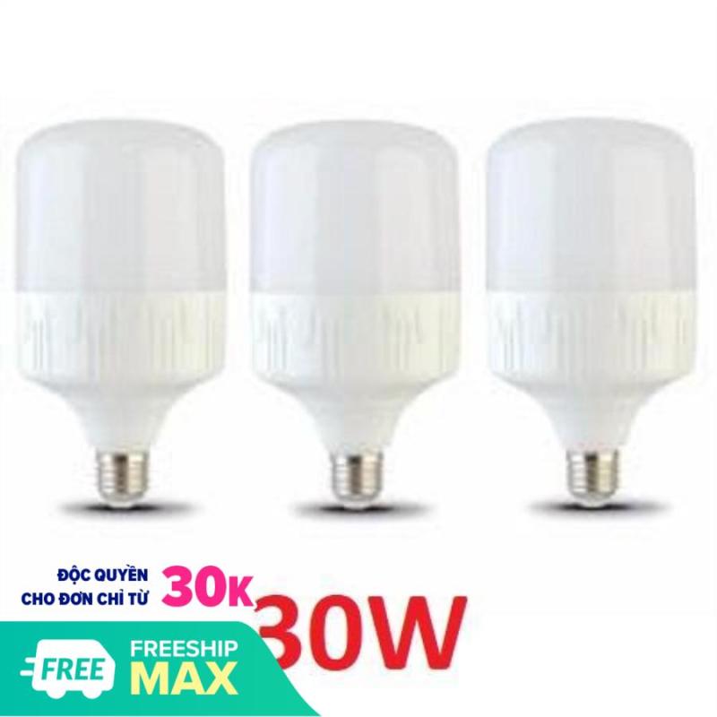 Sỉ-Bộ 3 bóng đèn led 30W tiết kiệm điện. Bảo hành: 12 Tháng Lỗi đổi mới Tiết kiệm điện hơn so với các loại bóng compact