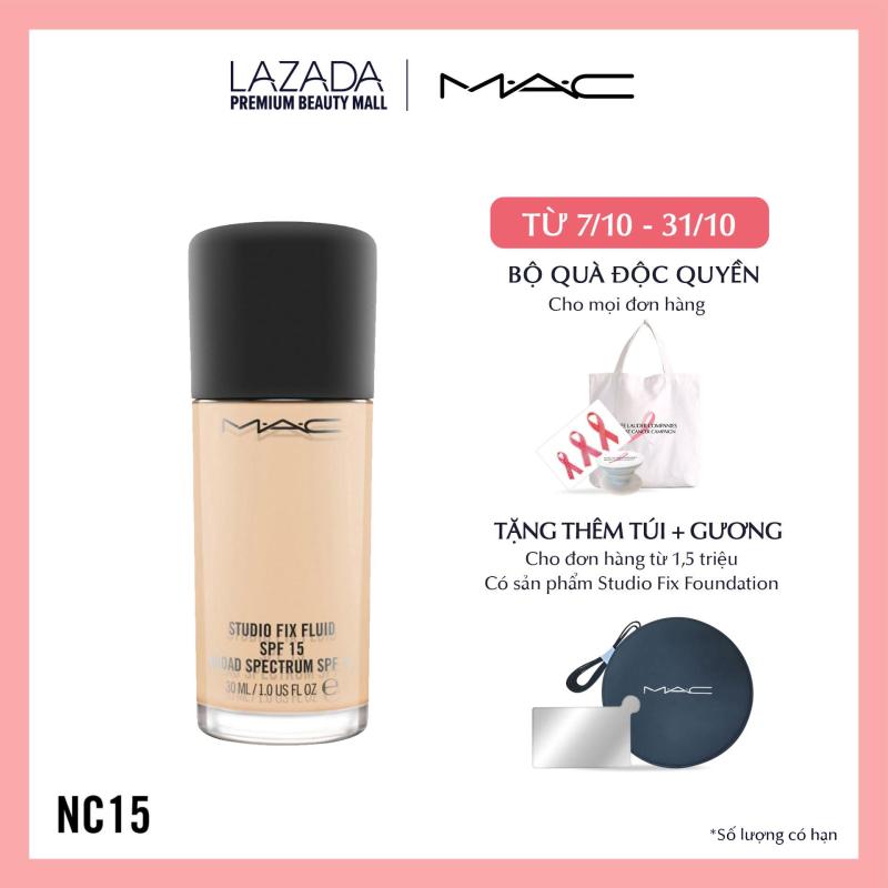 Kem nền lâu trôi 24h MAC Studio Fix Fluid SPF 15 Foundation 30ml