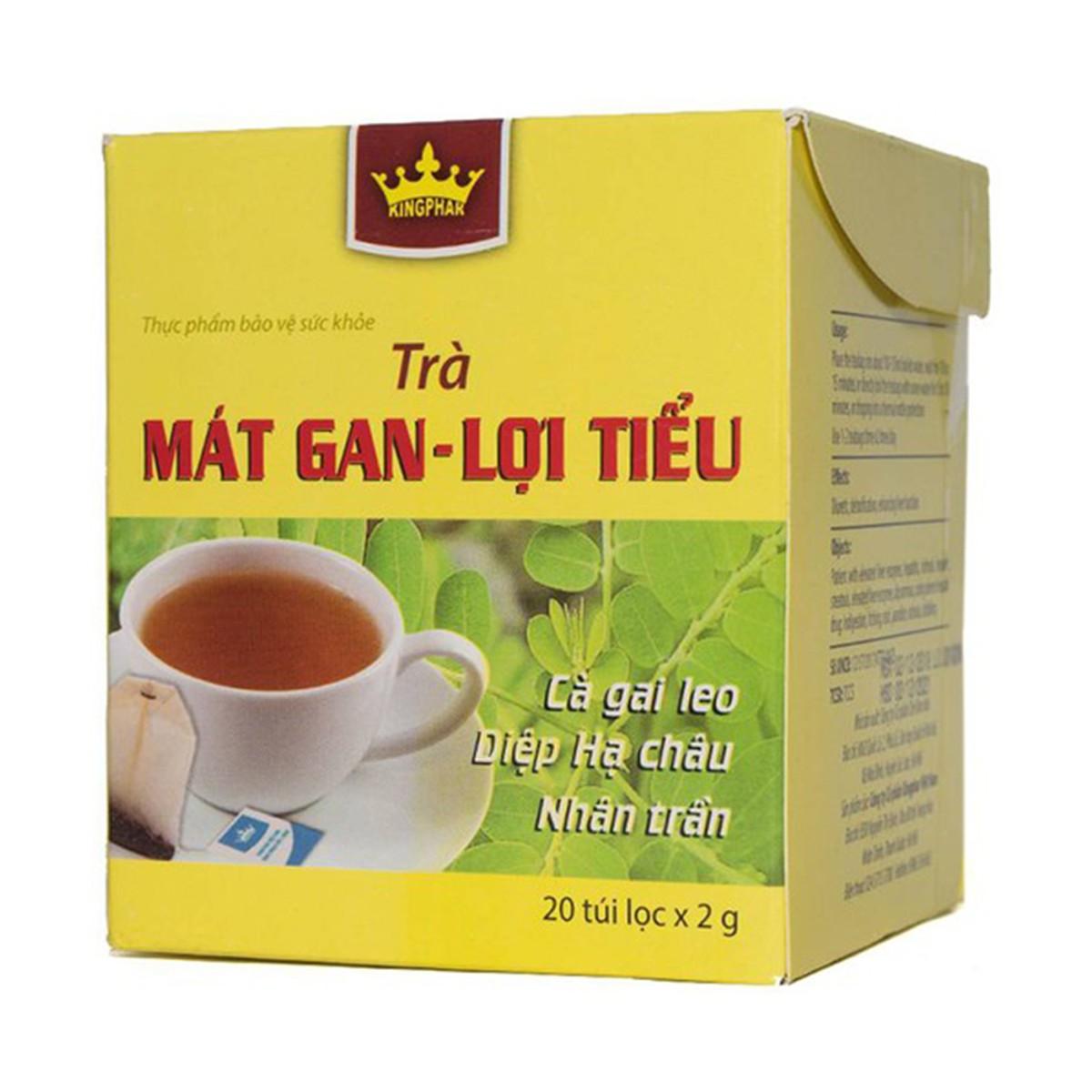 Trà  thảo dược Mát Gan Lợi Tiểu Kingphar