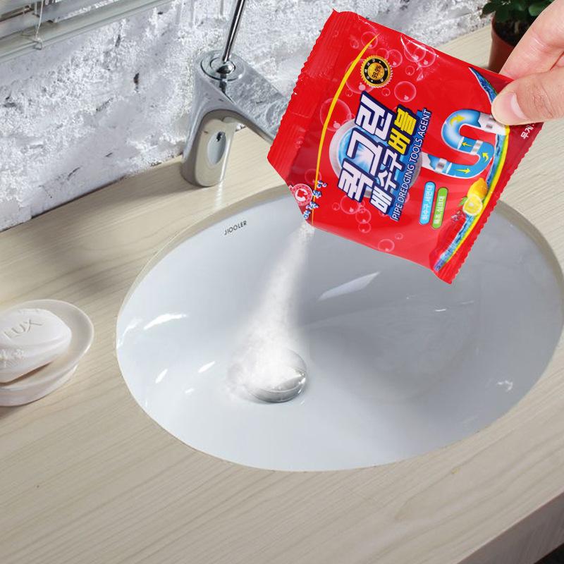 Bộ 2 GÓI BỘT THÔNG TẮC VỆ SINH THÔNG CỐNG HÀN QUỐC