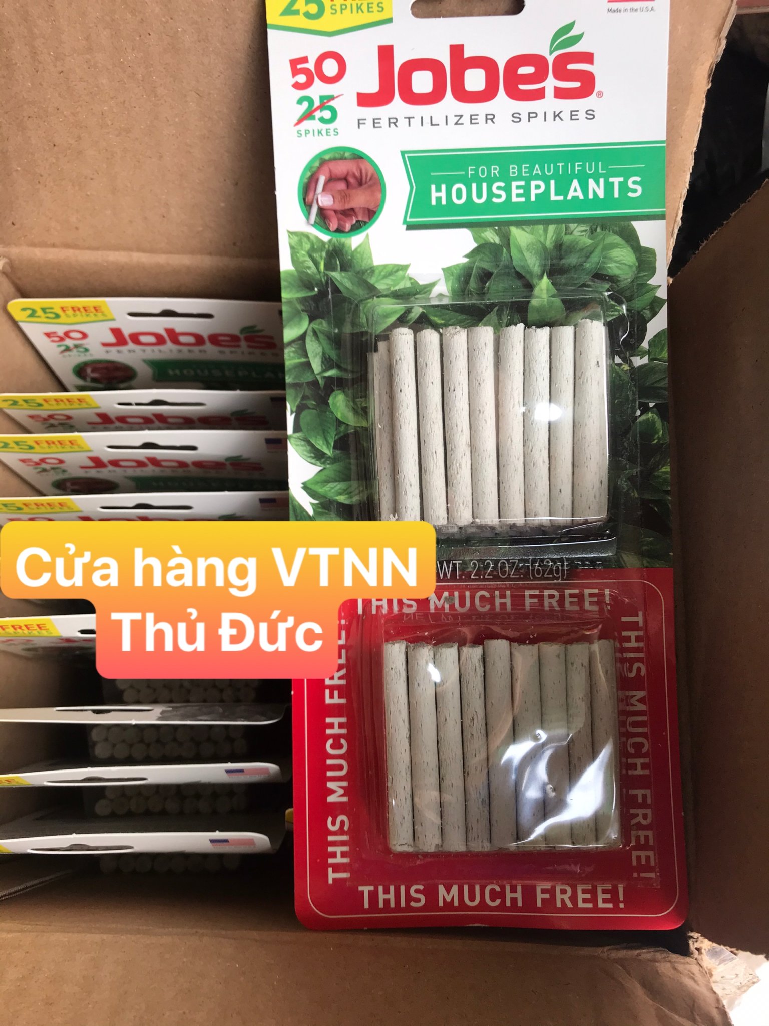 Phân sâu tan chậm Jobes 13-4-5 Mỹ 50 que