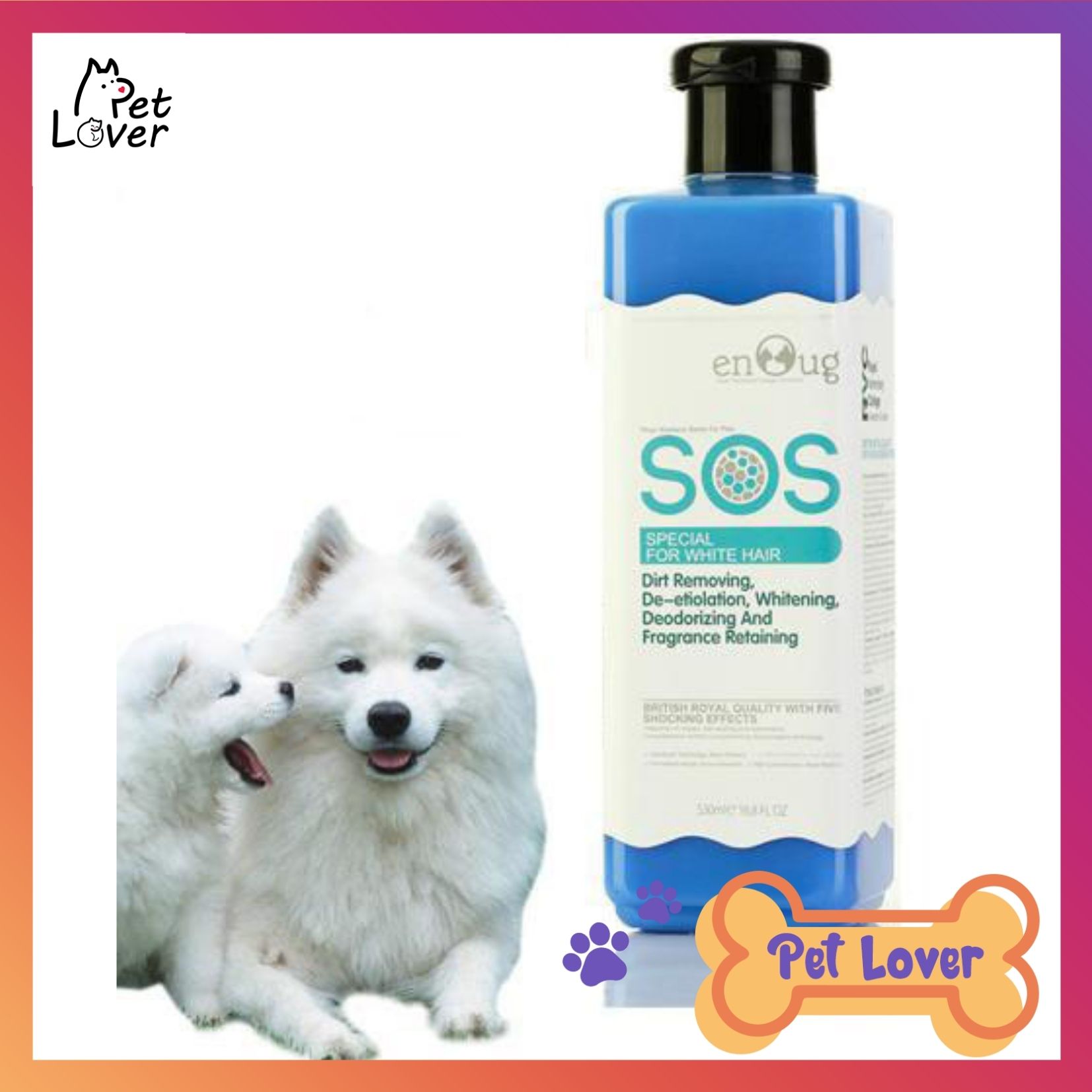 dog white hair shampoo