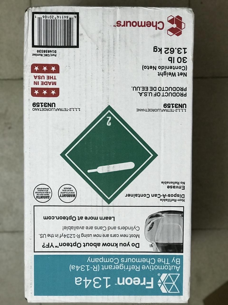 [Hỗ trợ lắp đặt tại Hà Nội] Ga điều hòa ô tô Rreon - 134a