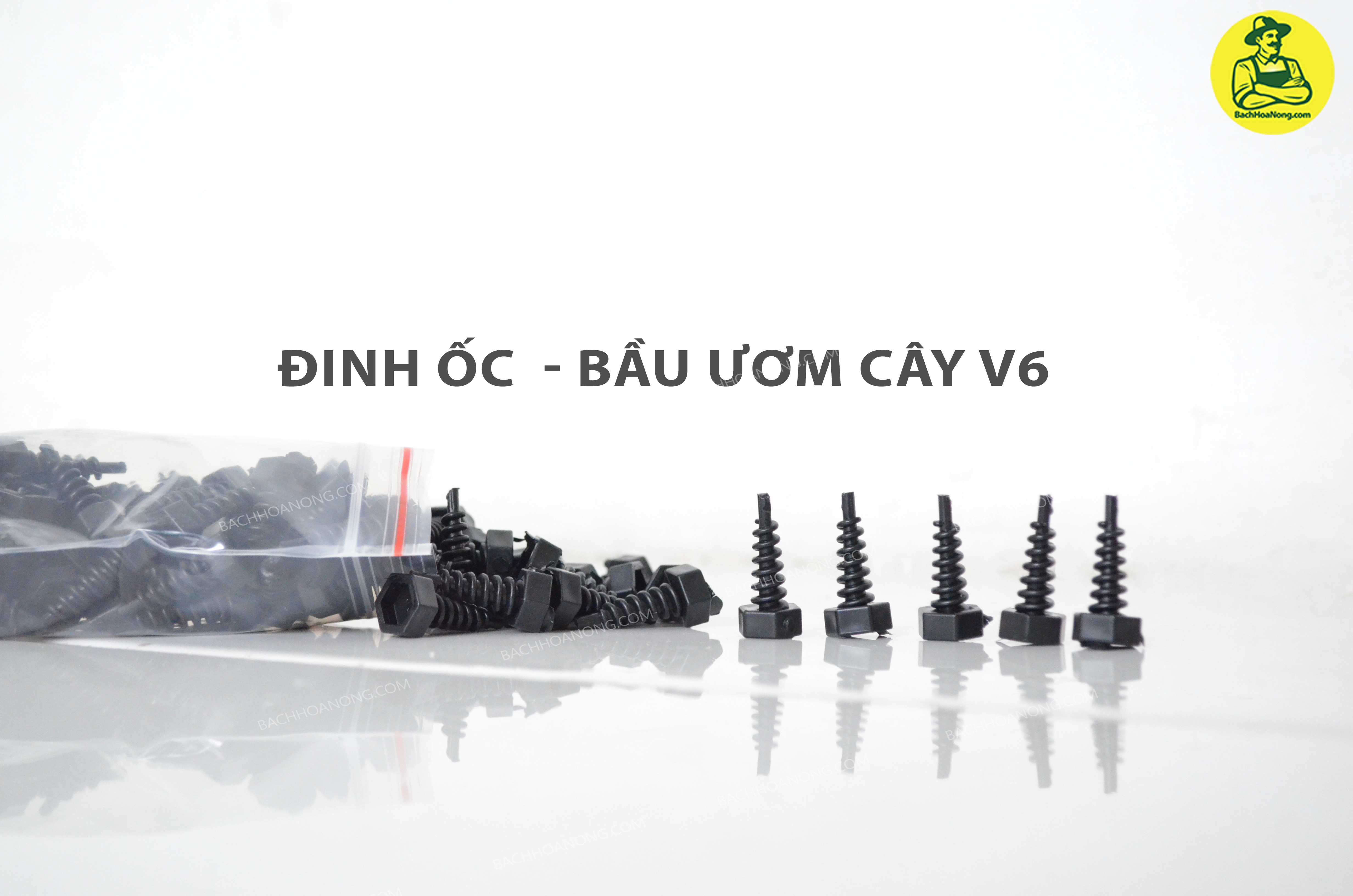 [HCM]Đinh ốc vặn nối bầu ươm cây v6 ( 100 con ốc )