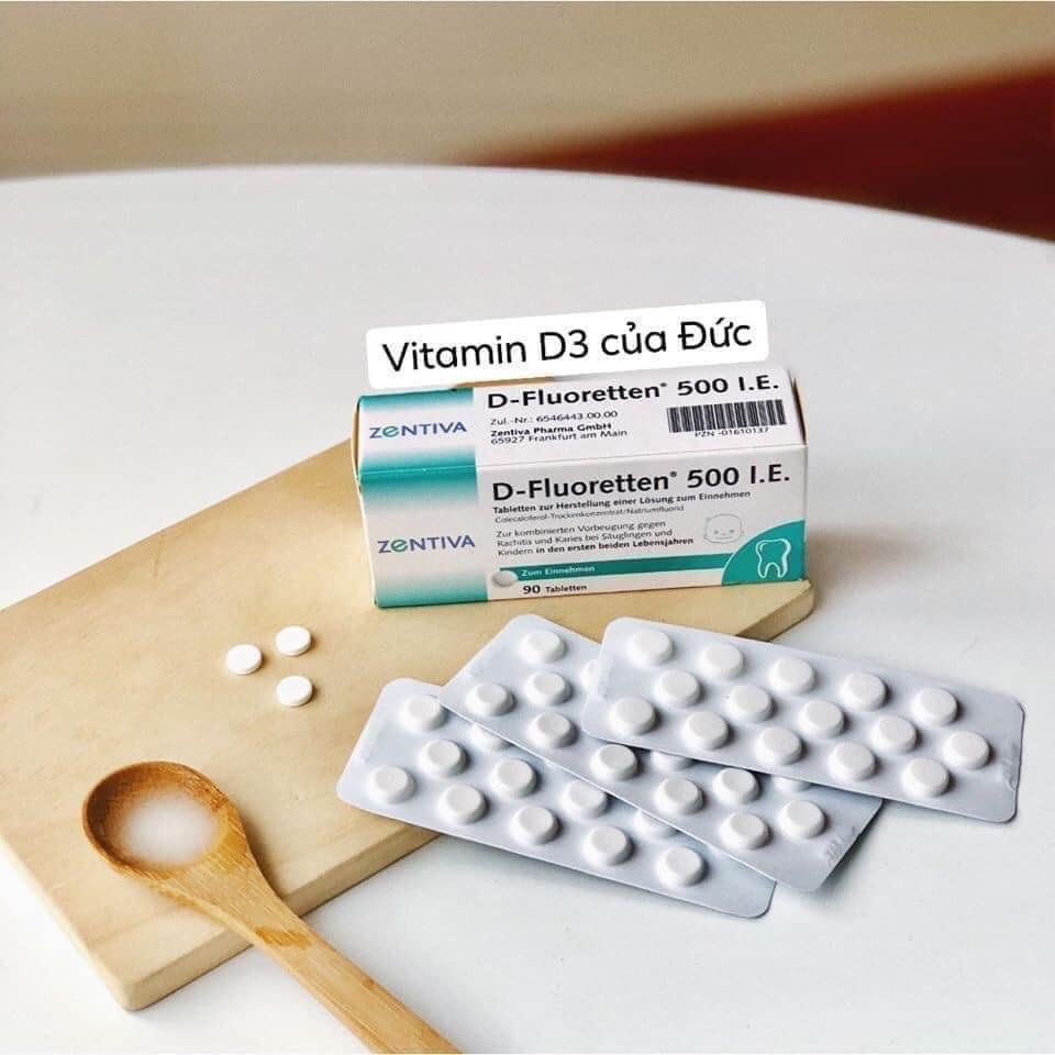 Vitamin D Dfluoretten Đức 90 viên