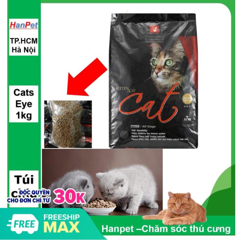 HN-(Gói chia 1kg) Cats Eye - Thức ăn mèo Hàn Quốc GIÚP SÁNG MẮT - Thức ăn viên cao cấp cho mèo mọi lứa tuổi - CATSEYE / CAT EYE / CATSEYE