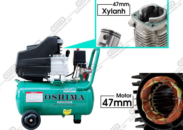 Máy nén khí trực tiếp oshima 24L nhanh