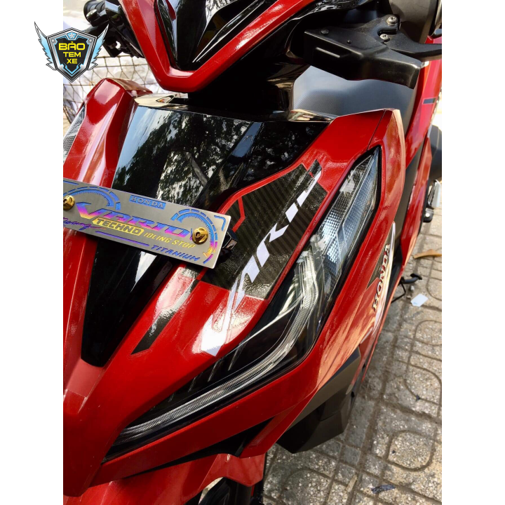 Tem rời xe vario 150 dán xe đỏ indo