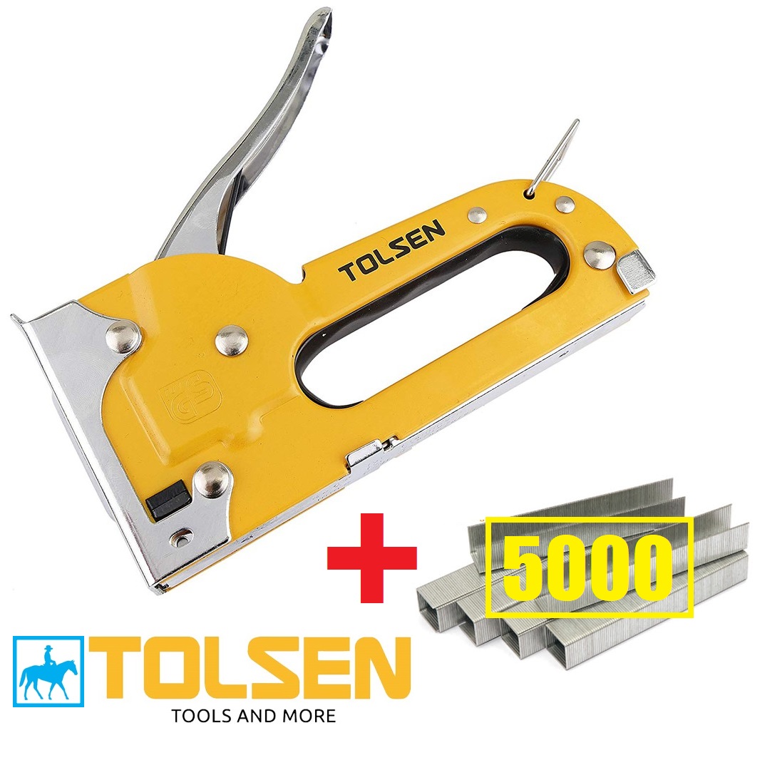 Kềm kìm bấm đinh ghim tolsen 43022 tặng 5.000 đinh ghim