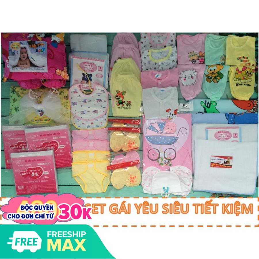 Set đồ sơ sinh cho bé trai bé gái