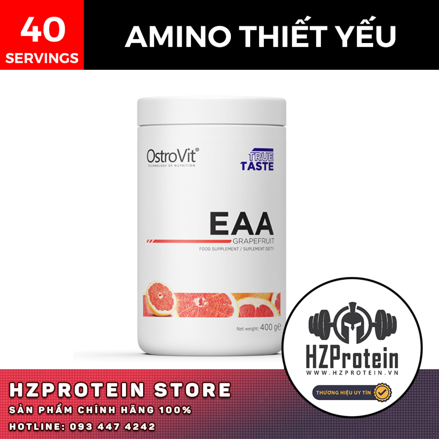 OSTROVIT EAA - BỔ SUNG EAA HỖ TRỢ PHỤC HỒI, PHÁT TRIỂN CƠ BẮP (40 LẦN DÙNG)