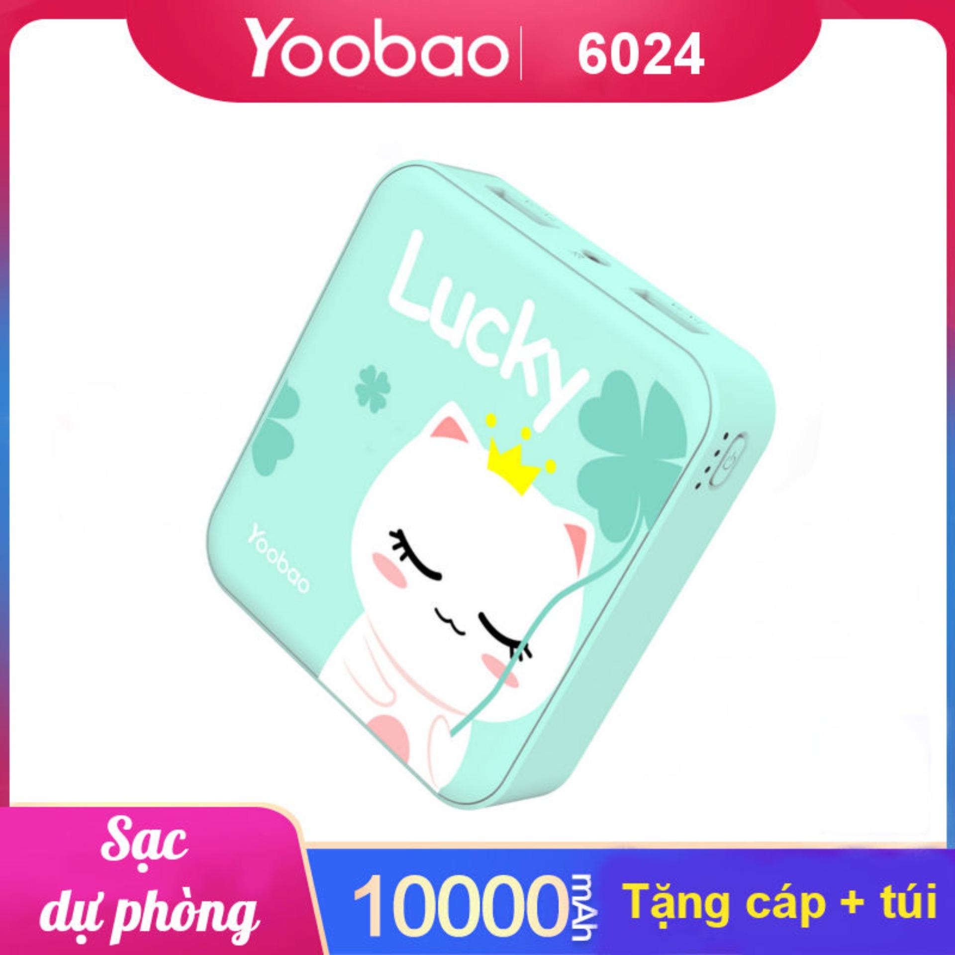[HCM]SẠC DỰ PHÒNG YOOBAO YB-6024 10000mAh
