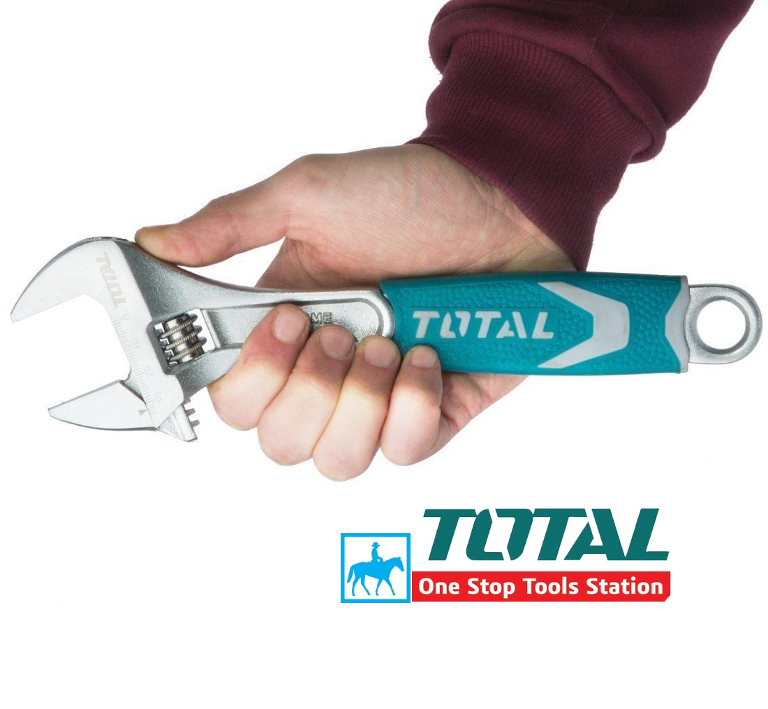 Cờ Lê Mỏ Lết 200mm 8inch Mở Rộng 30mm Total THT101086 HADW131088