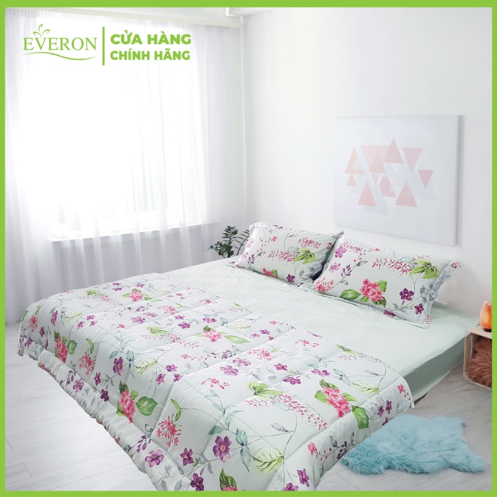 Bộ ga chun Tencel Trắng Edelin LT002