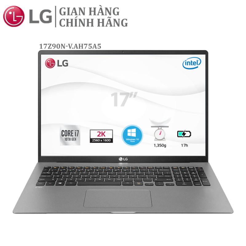 Laptop LG Gram 2020 17Z90N-V.AH75A5  i7-1065G7 | 8 GB | 512 GB | 17 WQXGA (2560 x 1600) IPS | WIN 10