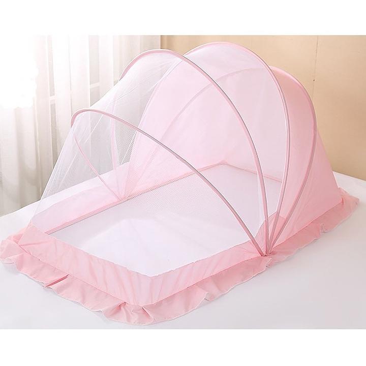 Mùng Chụp Gấp Gọn Chống Muỗi Đốt Cho Bé
