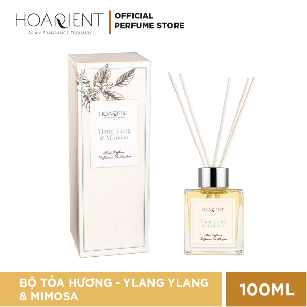 Bộ Khuếch tán mùi hương que mây Hoarient - Ylang Ylang & Mimosa 100ml