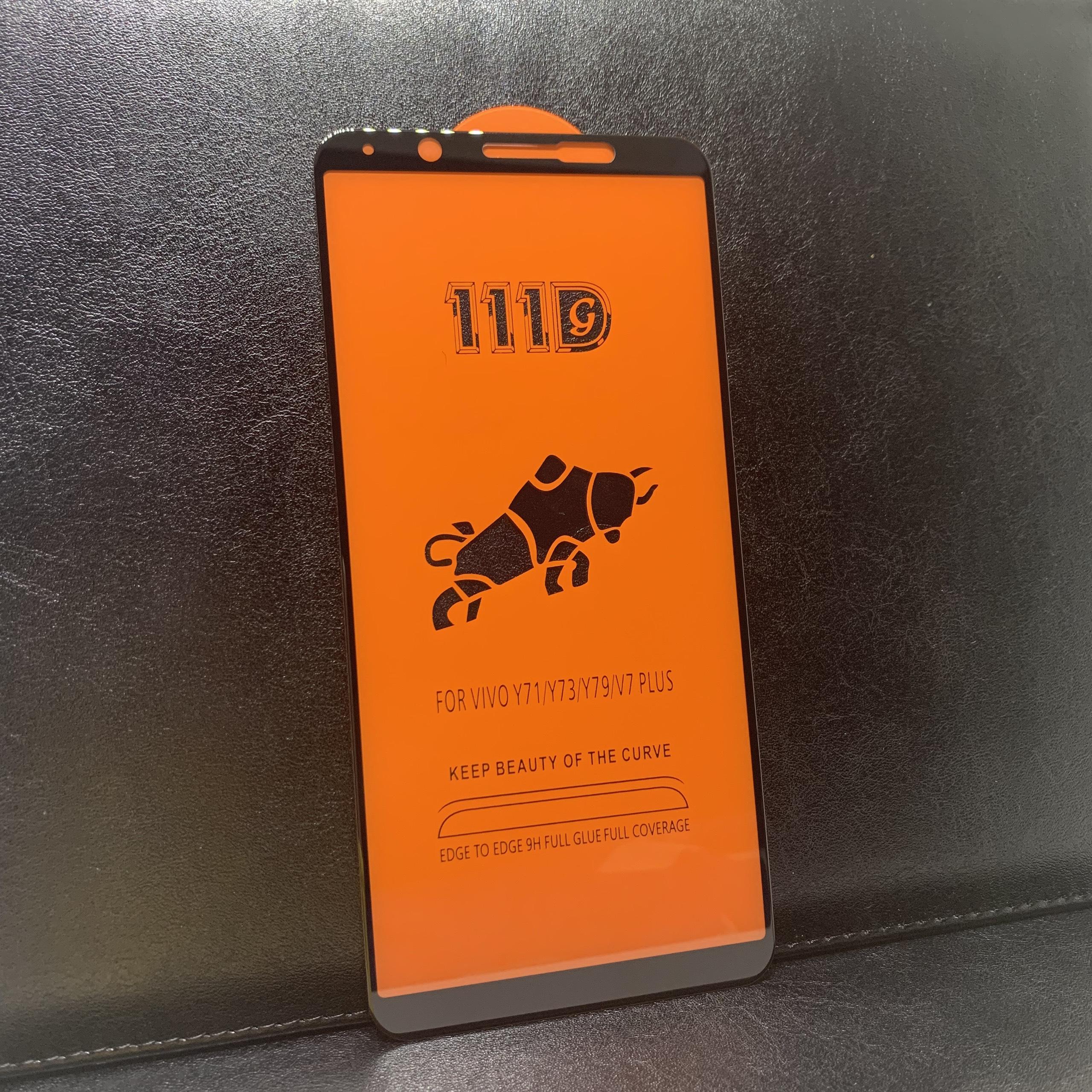 [HCM]Kính Cường Lực 111D Vivo V7 Plus / Y7 / Y73 / Y79 Đen Full Keo Full màn hình