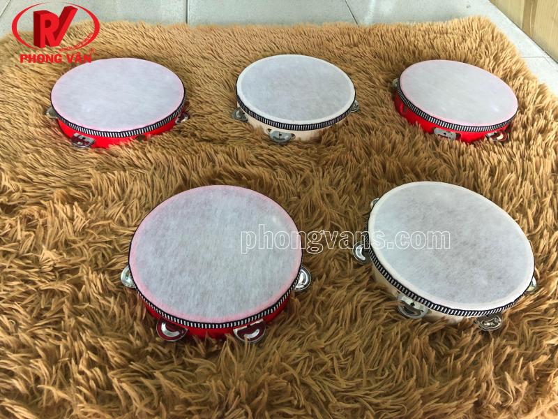 Trống lục lạc gỗ trẻ em 8 inch