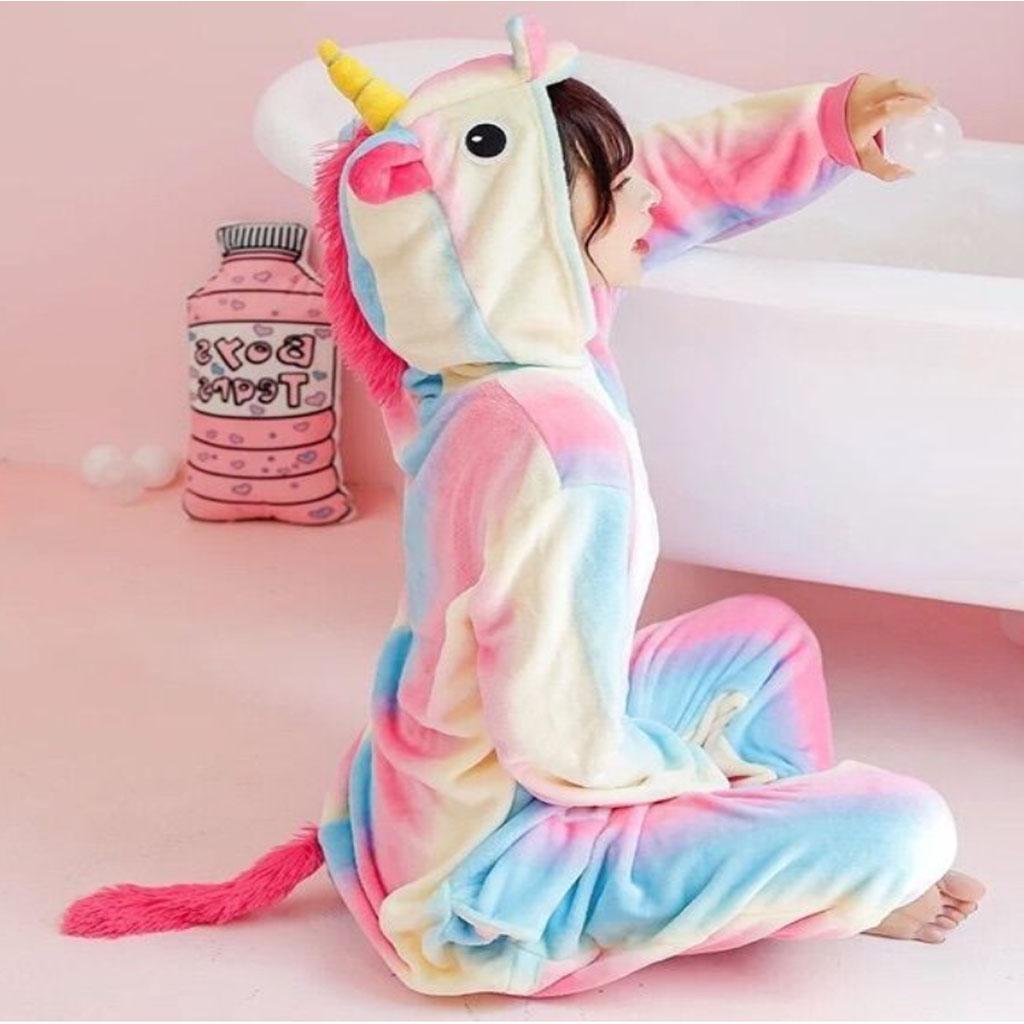 Bộ Đồ Thú Pijama Unicorn Hologram