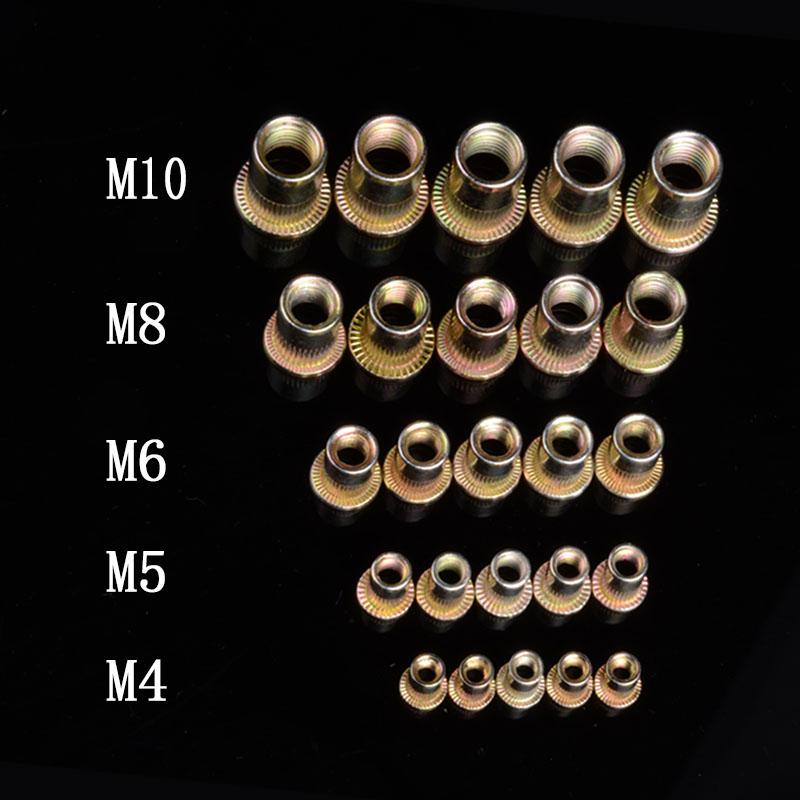 Combo 100c Ốc tán rút M4 thép mạ