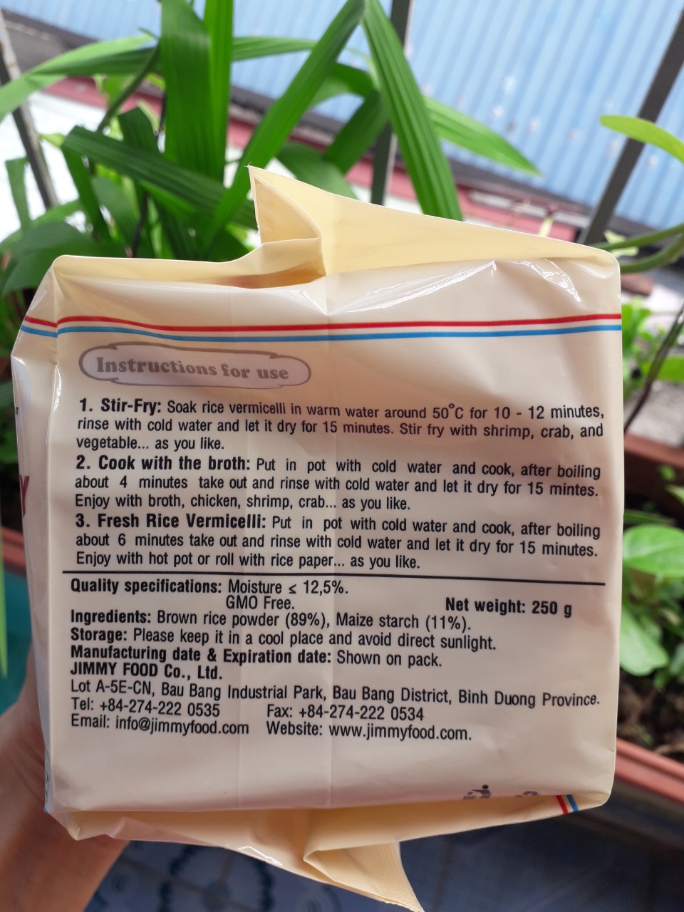 Bún Gạo Lứt Jimmy 250g