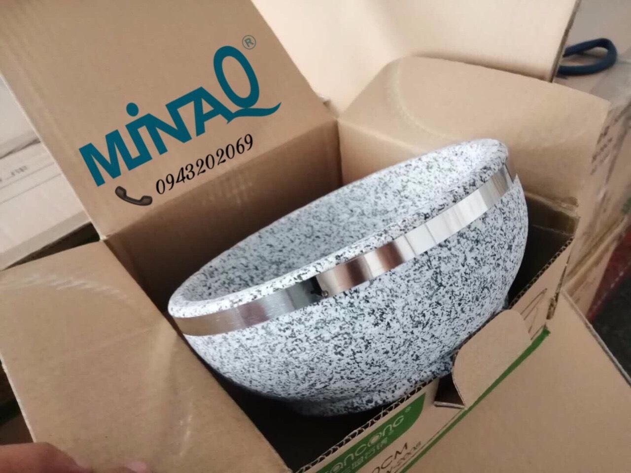 [HCM]THỐ ĐÁ - BÁT ĐÁ - TÔ ĐÁ HÀN QUỐC 20cm dùng làm phở thố đá cơm trộn