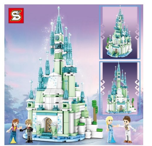 Lego bé gái- Lego Girl- Lego sáng tạo- Lego Friends- Lego lâu đài tuyết- Lego Brand Sy6577-Legoxanh