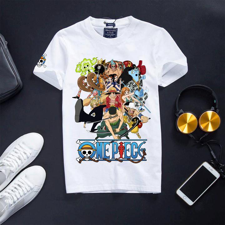 Áo Thun One Piece Màu Trắng Cotton - Team OnePiecie