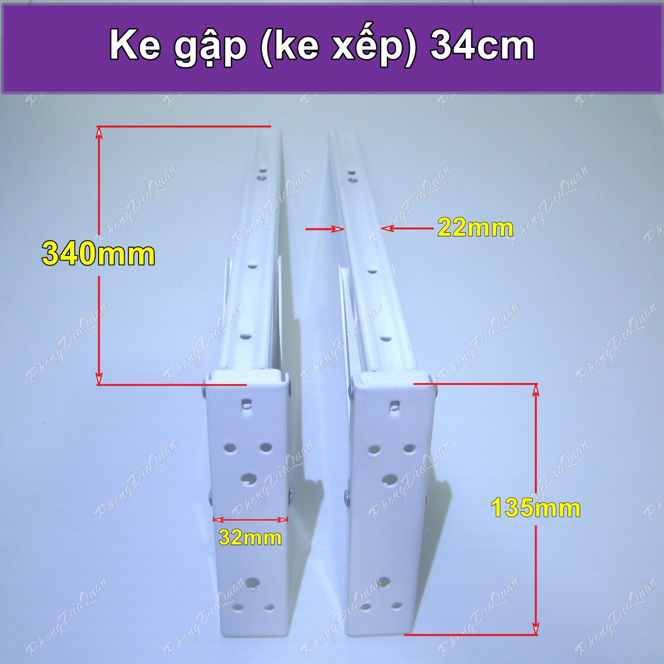 Ke gập 34cm  Ke gấp Ke xếp Bản lề gập