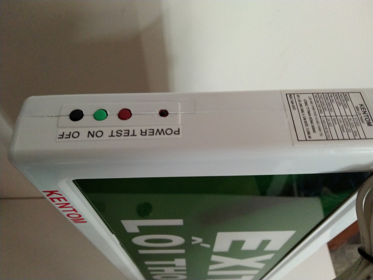 [HCM]Đèn Exit Kentom 2 mặt KT-620