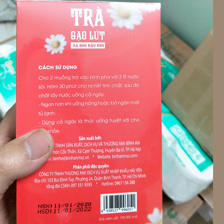 Trà gạo lứt đỗ đen giảm cân hiệu quả