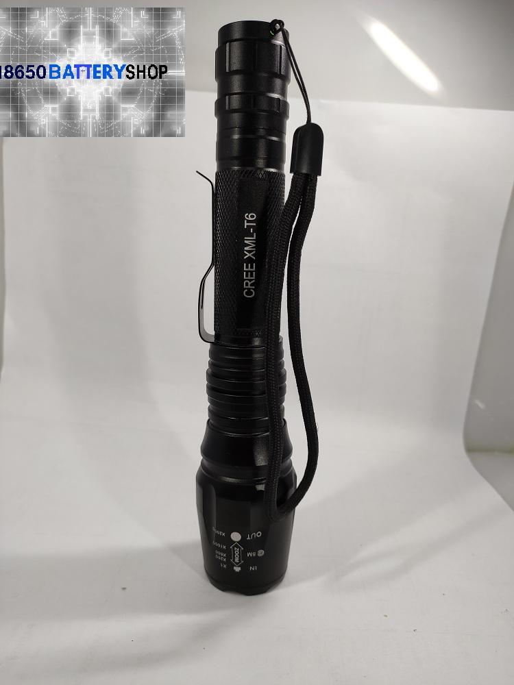 [HCM]Đèn Pin LED siêu sáng XML T6 - Tặng sạc và pin sạc