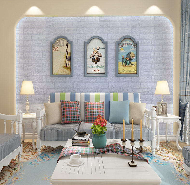 Cuộn 20m x 0.45m decal giấy dán tường đá trắng keo sẵn bóc dán a008a