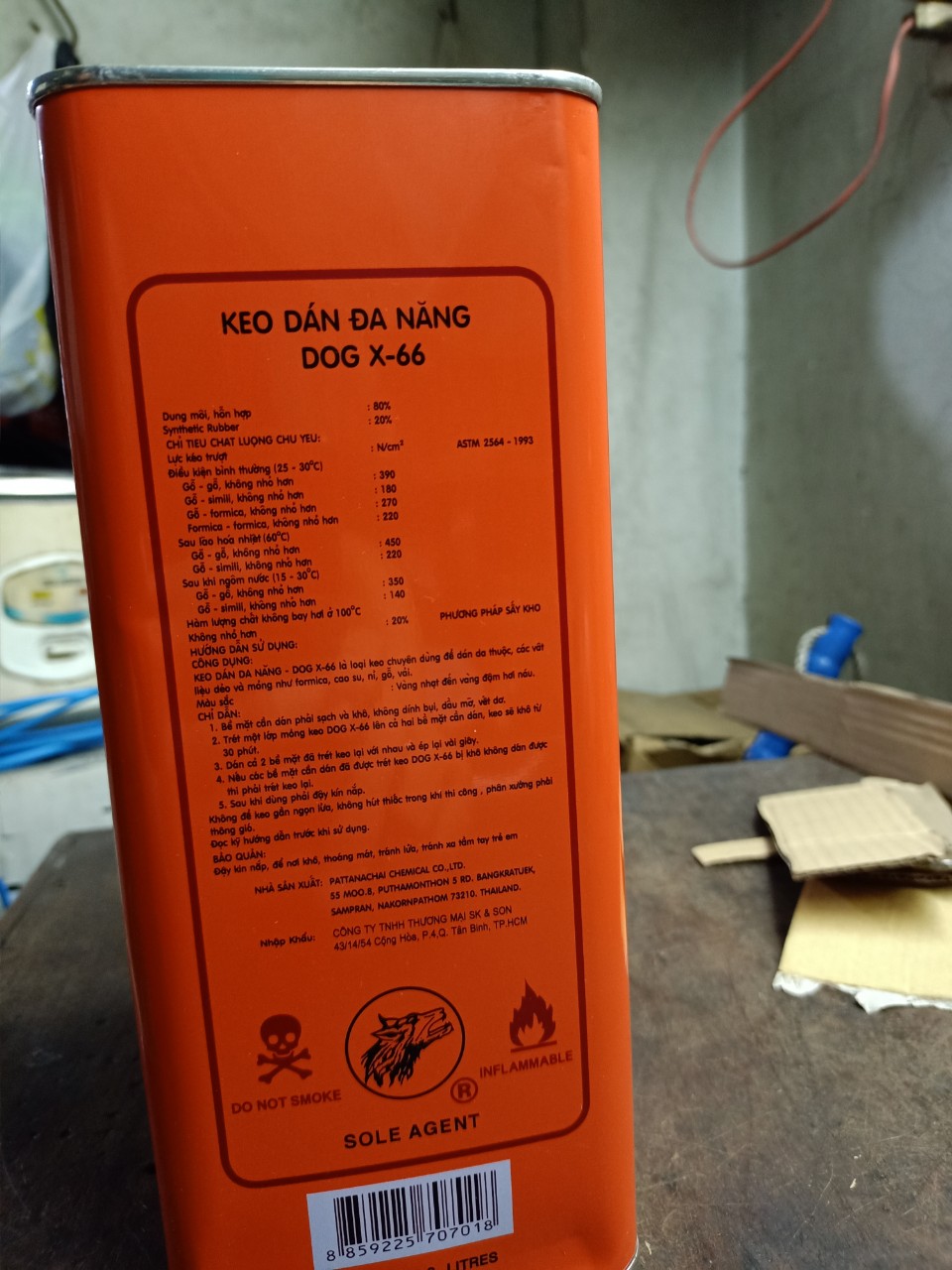 KEO DÁN ĐA NĂNG CON CHÓ X66 - 3.3LÍT (3KG)