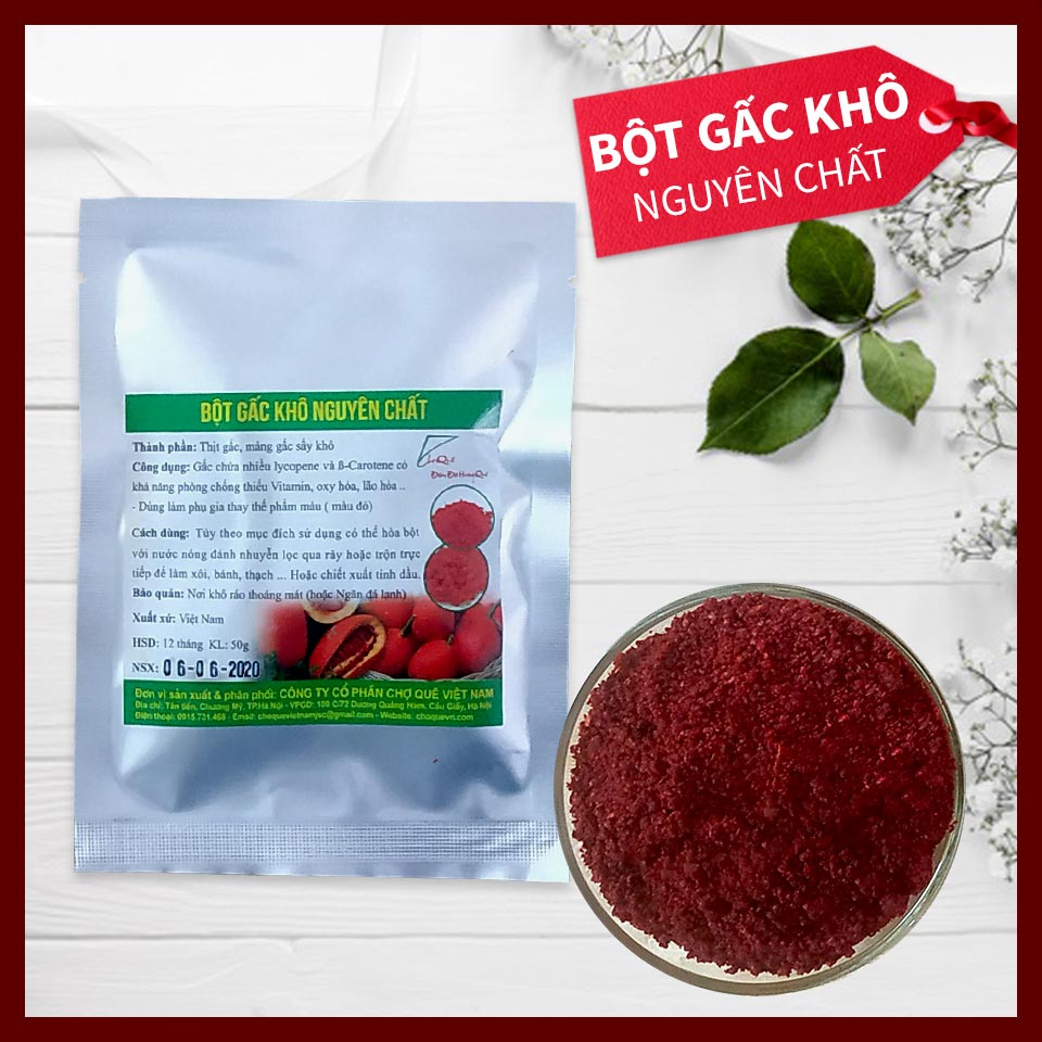 Combo 5 Gói Bột Màu Rau Củ Quả 50g