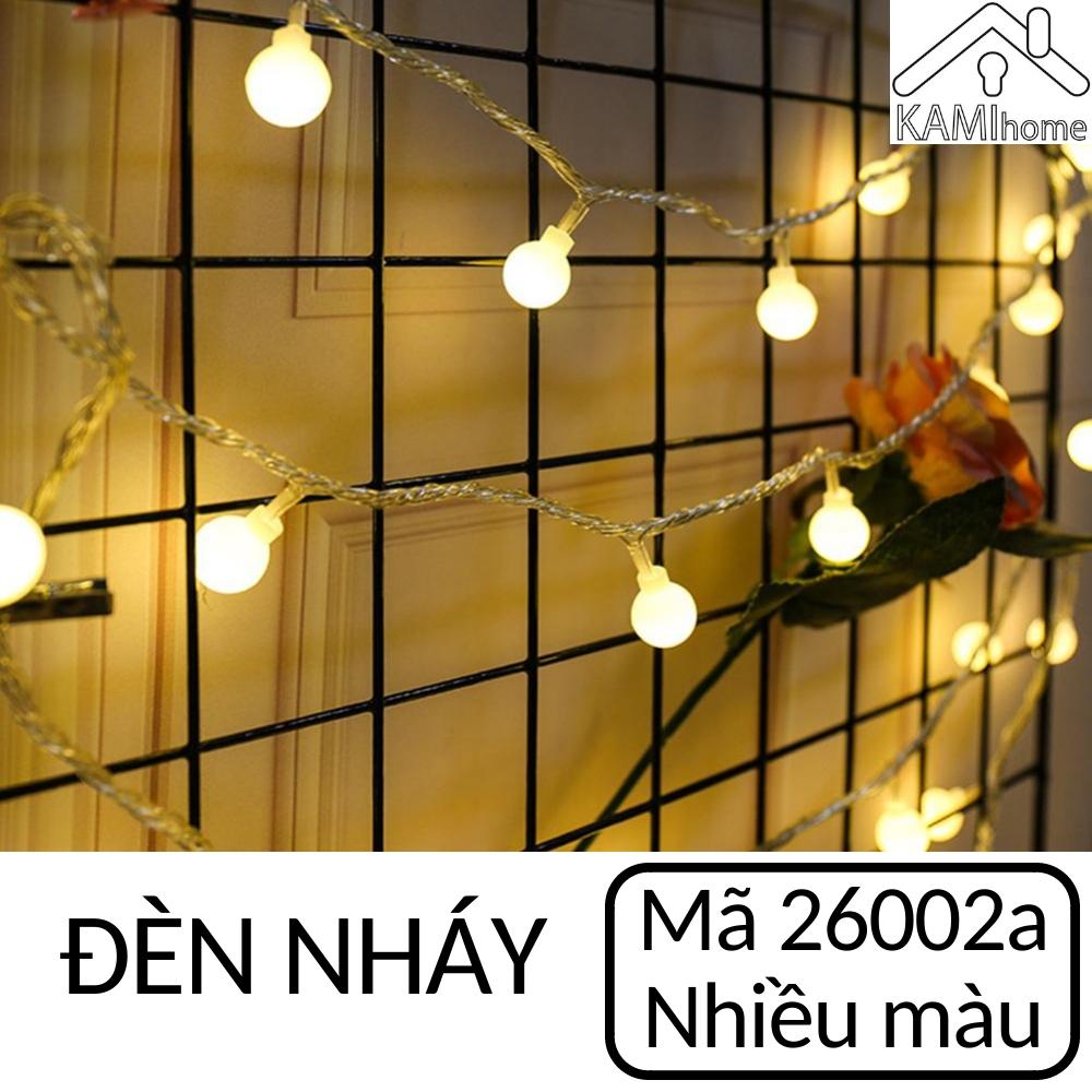 Bộ 2 Dây led  nháy Nhiều màu hình bóng đèn tròn - 4m - 16 bóng MoonShop