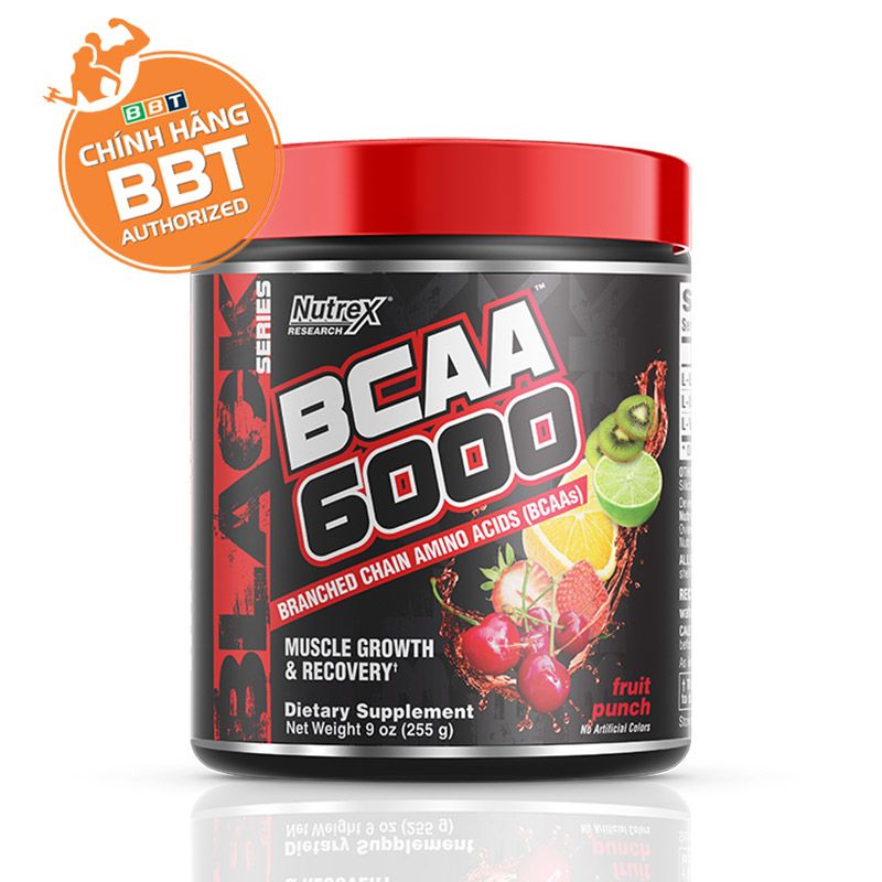 Nutrex-BCAA 6000 Hỗ Trợ Phục Hồi Cơ Bắp và Tăng trưởng