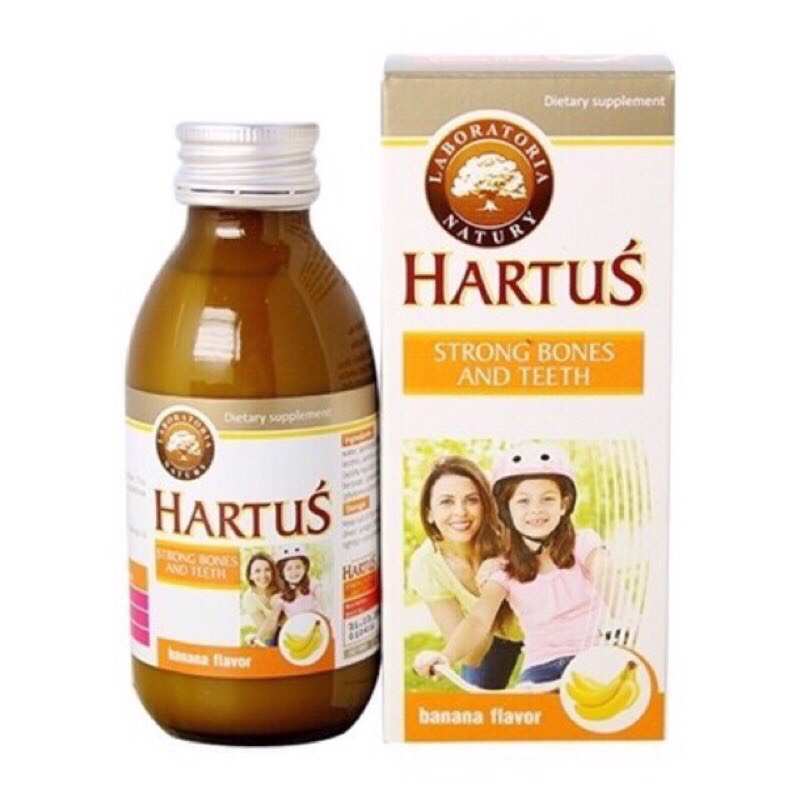 Hartus canxi nhập khẩu châu âu - bổ sung canxi, vitamin k+d3 - phát triển chiều cao tối đa