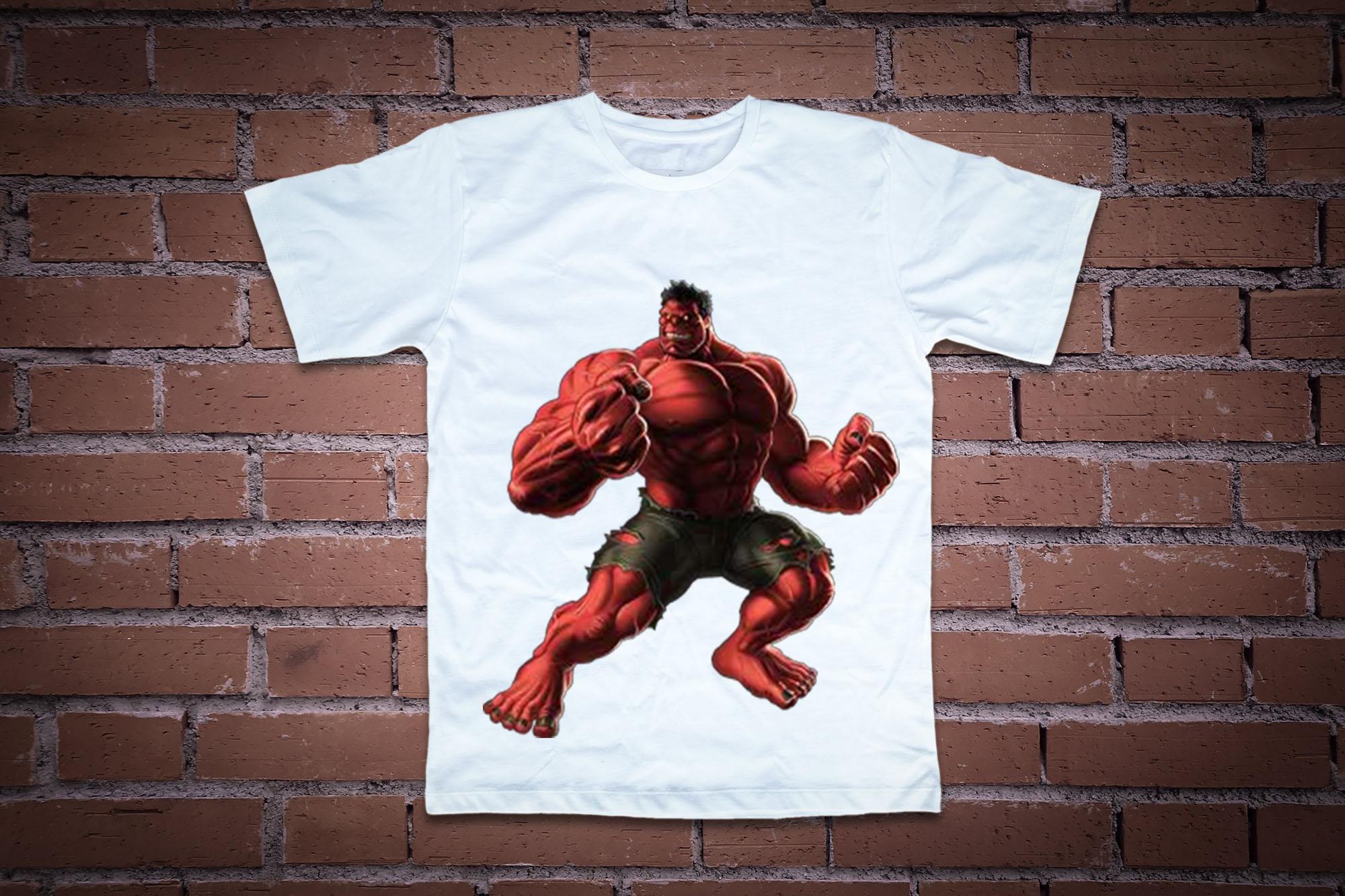 Áo thun in hình Hulk đỏ nổi giận