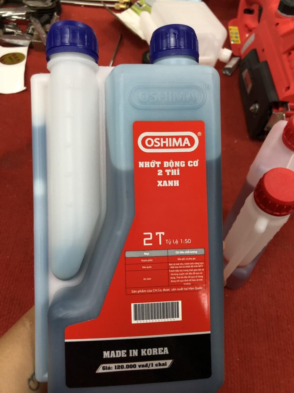 Nhớt động cơ 2 thì Oshima cho máy cắt cỏ,máy cưa xích